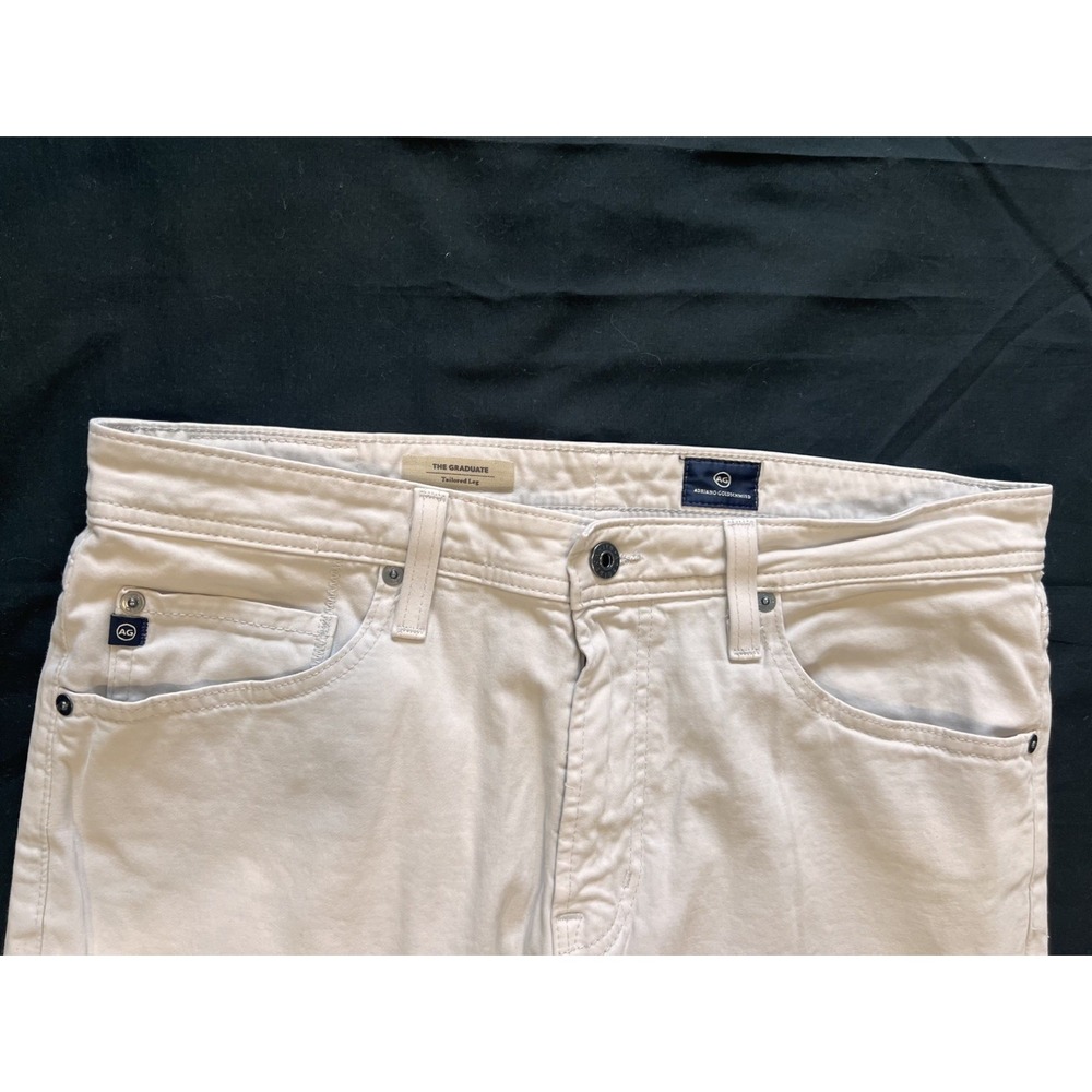 Adriano Goldschmied The Graduate Tailored Leg Khaki Cotton Chino 34x34(28) - Picture 2 of 11